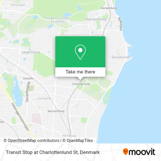 Transit Stop at Charlottenlund St map
