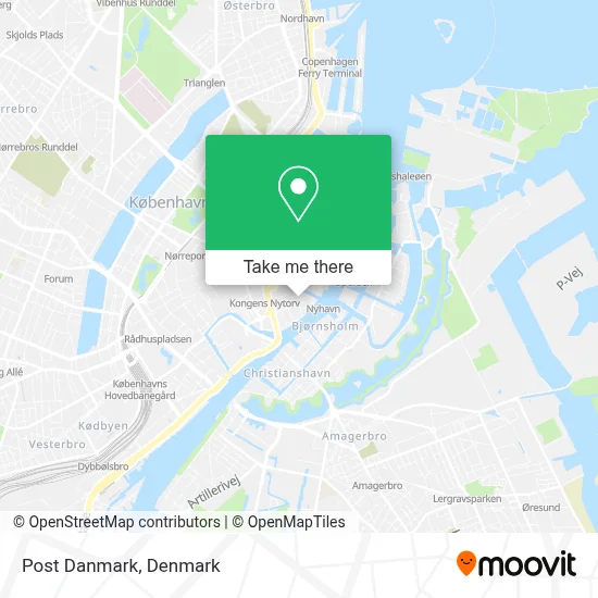 Post Danmark map
