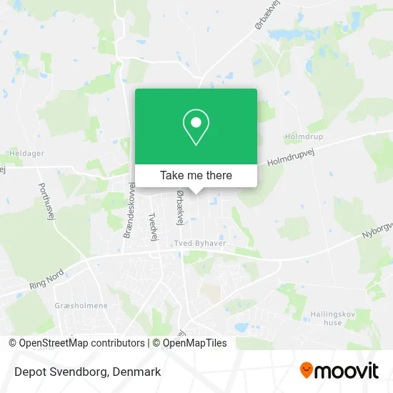 Depot Svendborg map