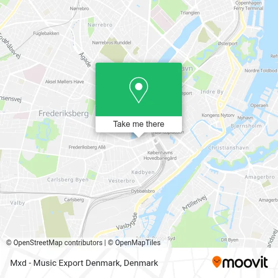 Mxd - Music Export Denmark map