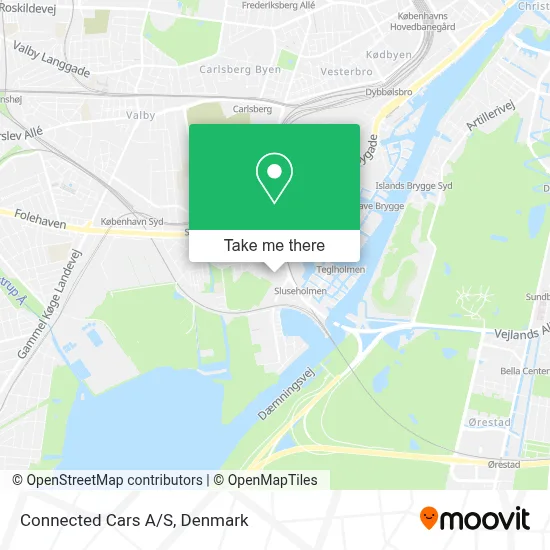 Connected Cars A/S map