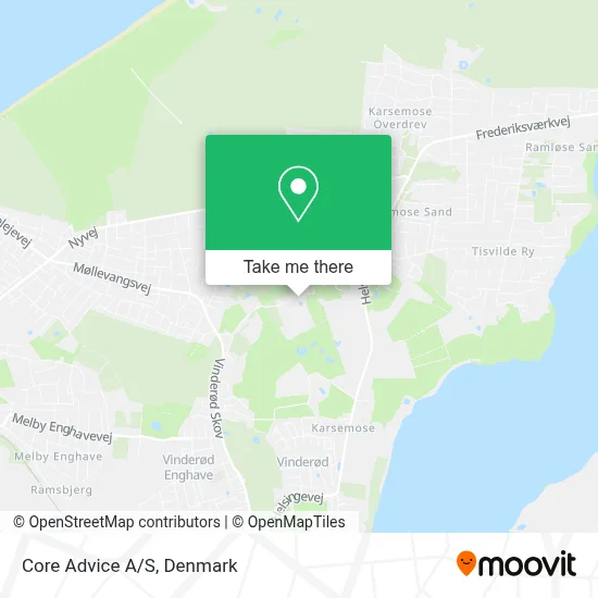 Core Advice A/S map