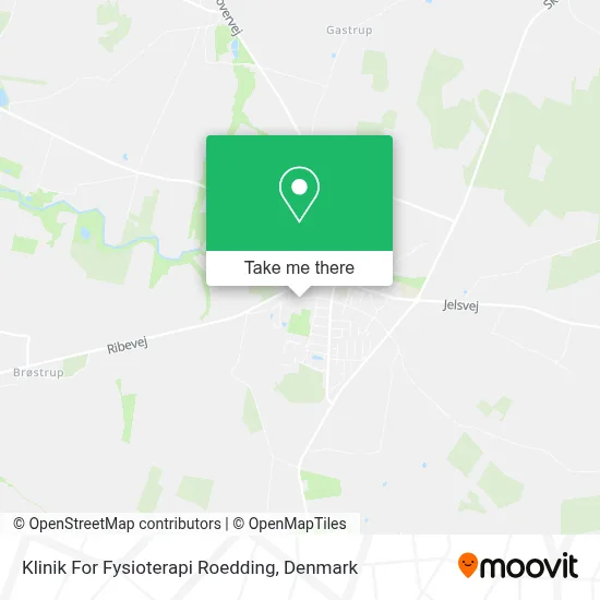 Klinik For Fysioterapi Roedding map
