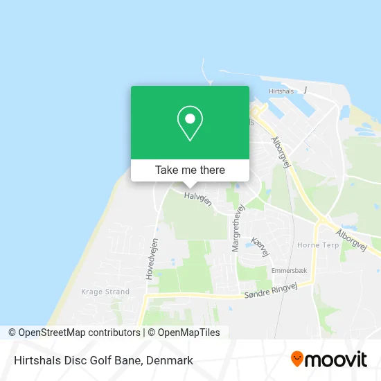 Hirtshals Disc Golf Bane map