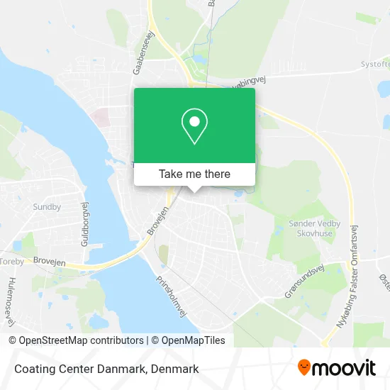 Coating Center Danmark map