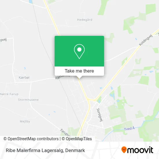 Ribe Malerfirma Lagersalg map