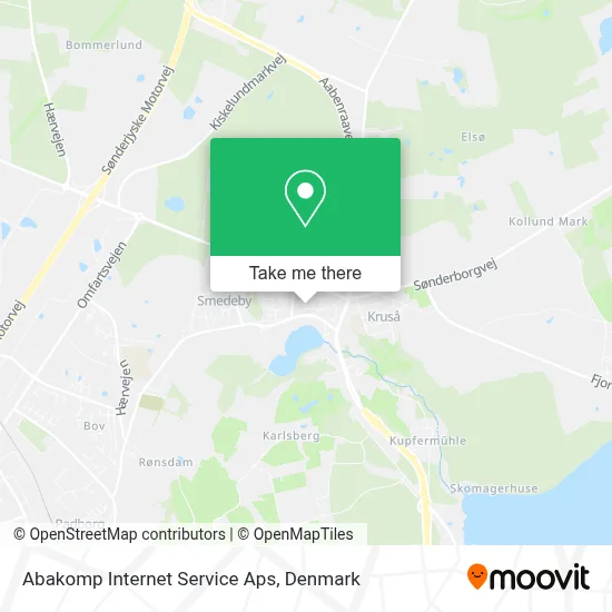 Abakomp Internet Service Aps map