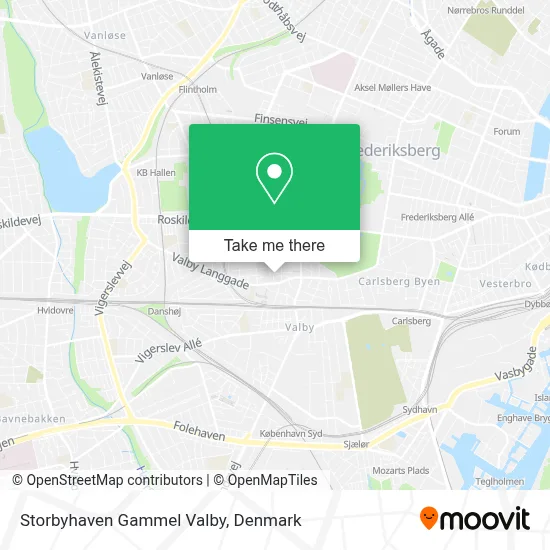 Storbyhaven Gammel Valby map