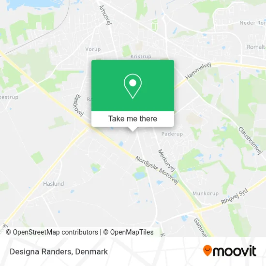 Designa Randers map