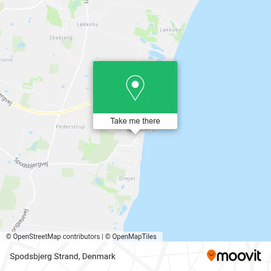 Spodsbjerg Strand map