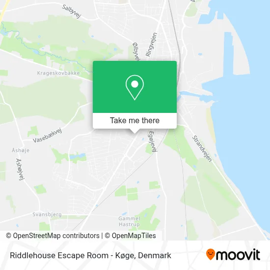 Riddlehouse Escape Room - Køge map