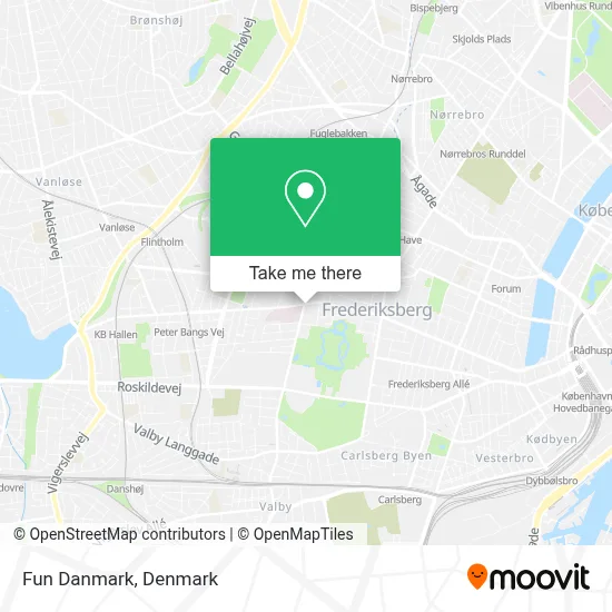Fun Danmark map