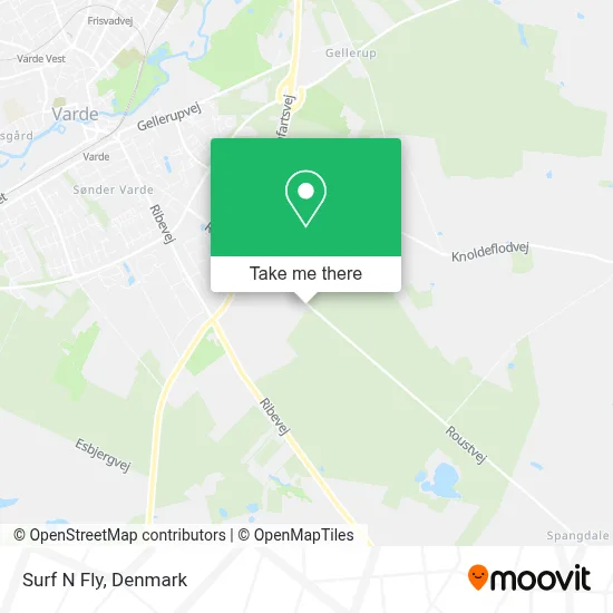 Surf N Fly map