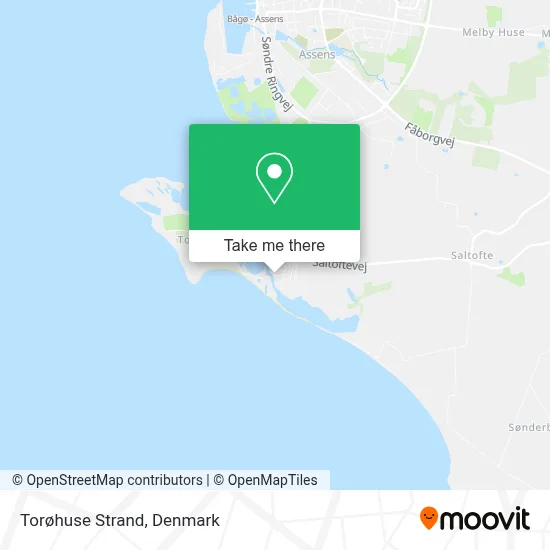 Torøhuse Strand map