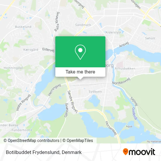 Botilbuddet Frydenslund map