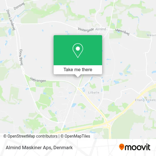 Almind Maskiner Aps map