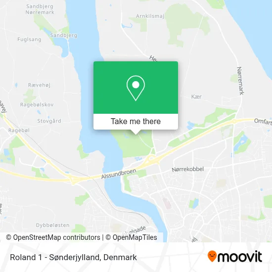 Roland 1 - Sønderjylland map