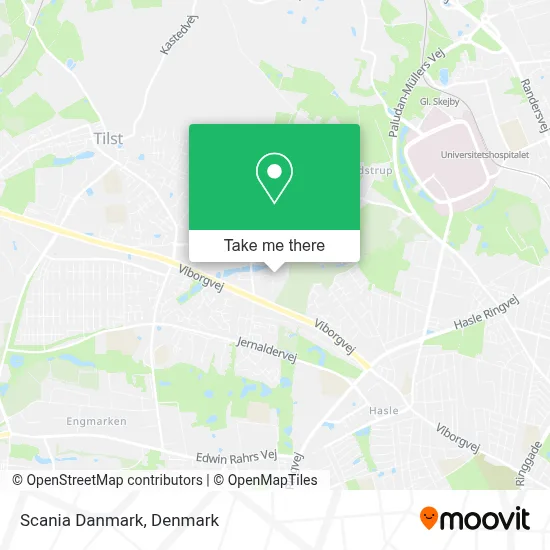 Scania Danmark map