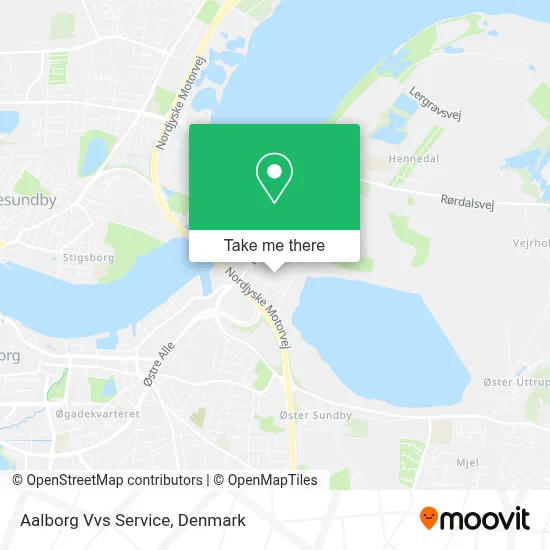 Aalborg Vvs Service map