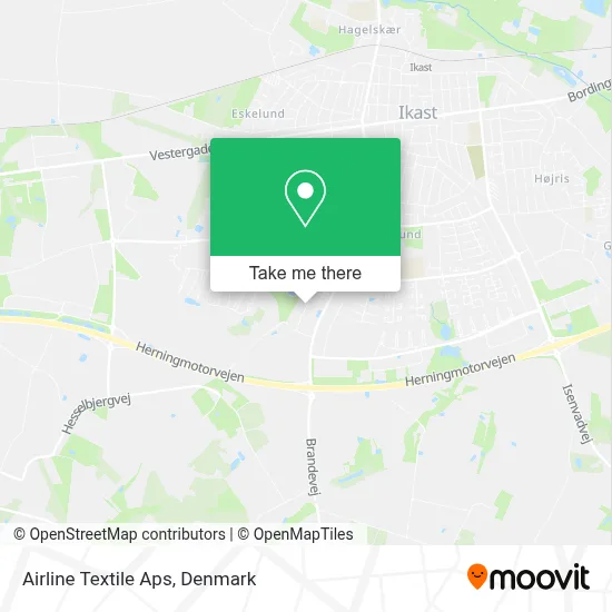 Airline Textile Aps map
