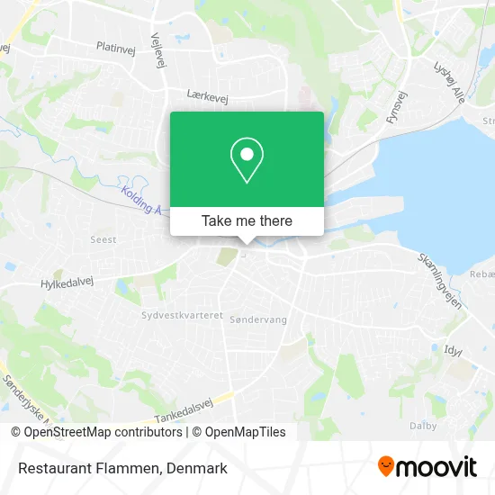 Restaurant Flammen map