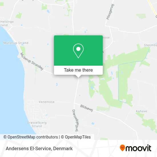 Andersens El-Service map