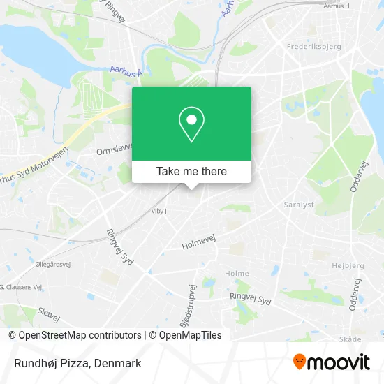 Rundhøj Pizza map