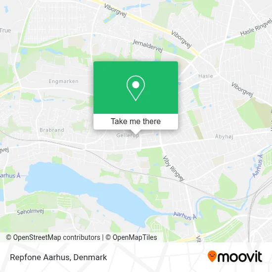 Repfone Aarhus map