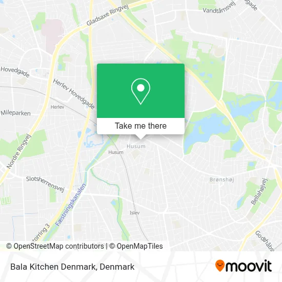 Bala Kitchen Denmark map
