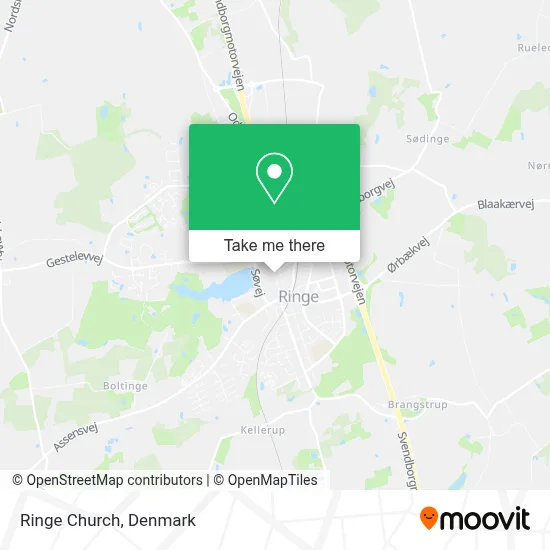Ringe Church map