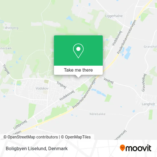 Boligbyen Liselund map