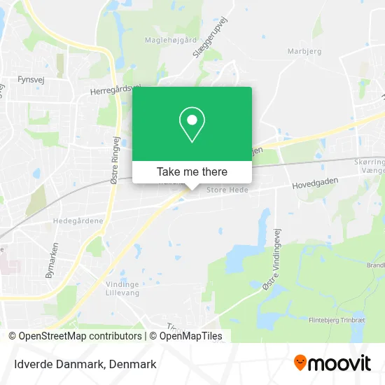 Idverde Danmark map