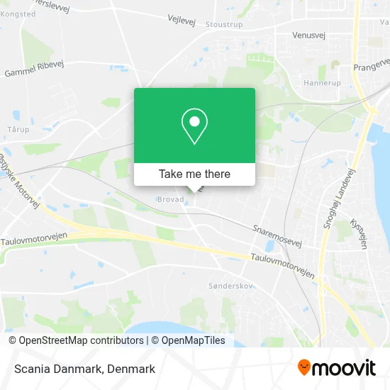 Scania Danmark map