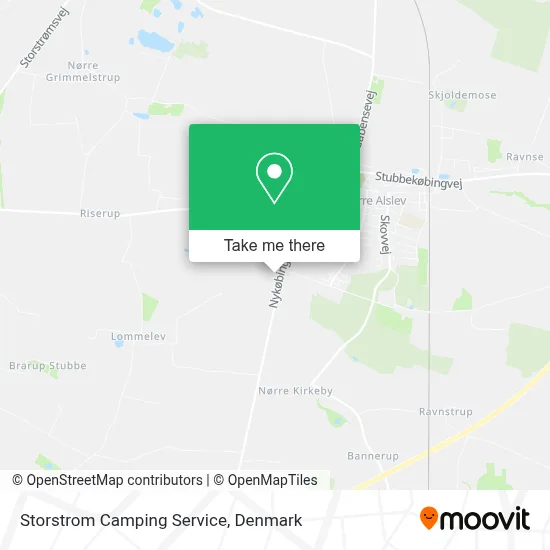 Storstrom Camping Service map
