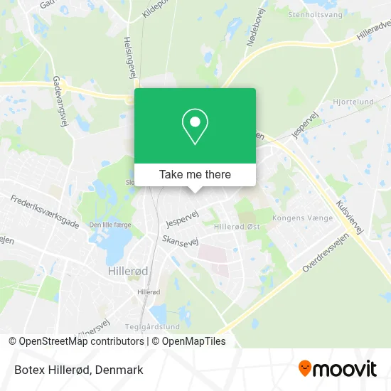 Botex Hillerød map