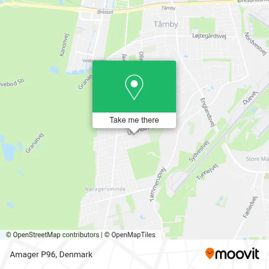 Amager P96 map