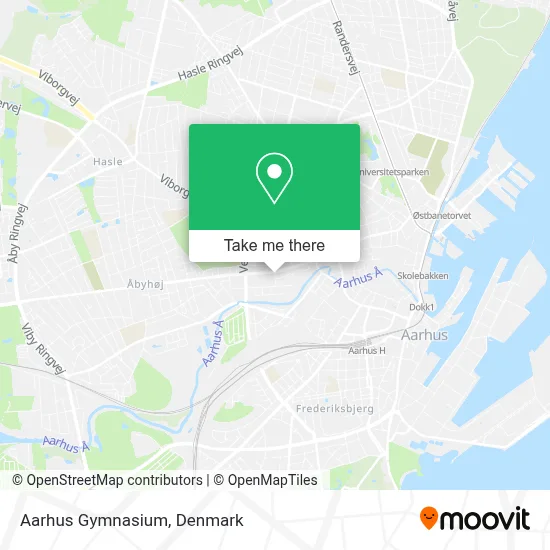 Aarhus Gymnasium map
