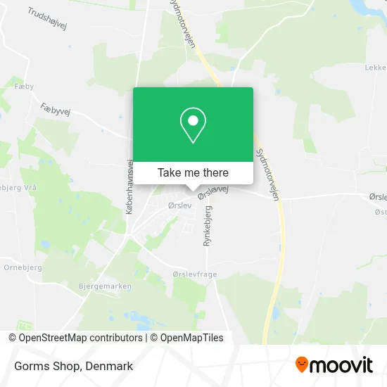 Gorms Shop map