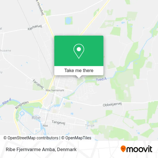 Ribe Fjernvarme Amba map