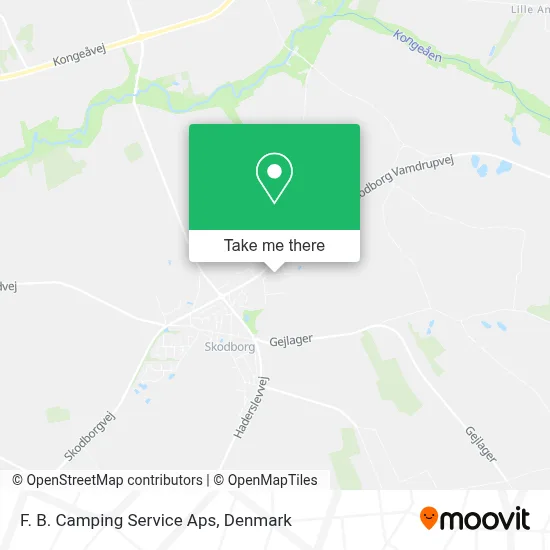 F. B. Camping Service Aps map