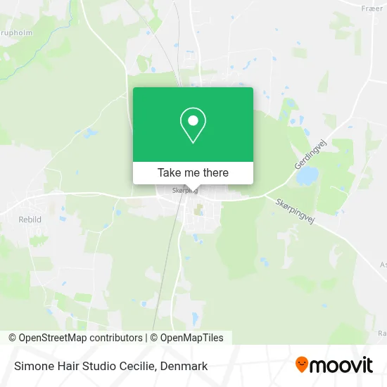 Simone Hair Studio Cecilie map