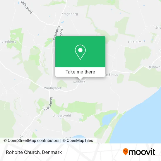 Roholte Church map