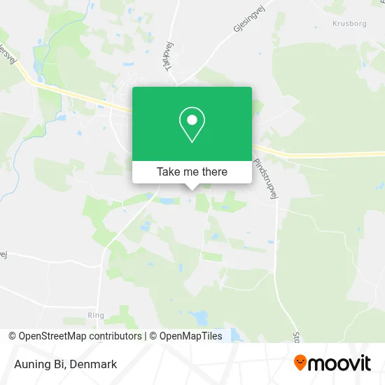 Auning Bi map