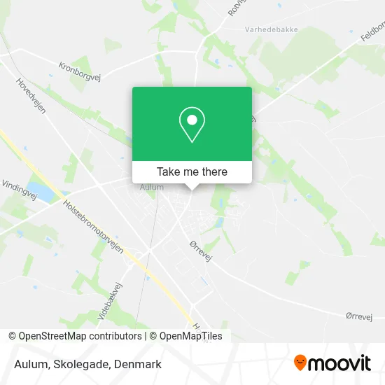 Aulum, Skolegade map
