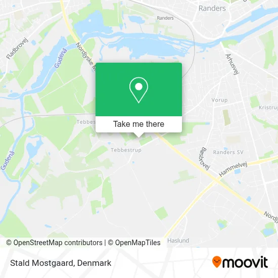 Stald Mostgaard map