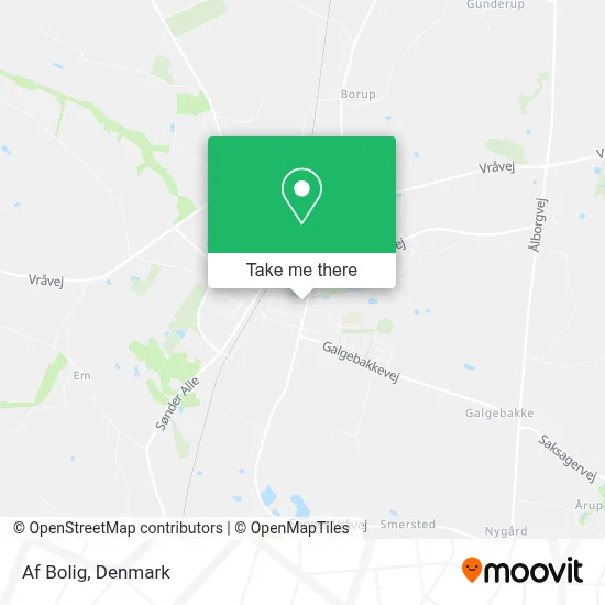 Af Bolig map