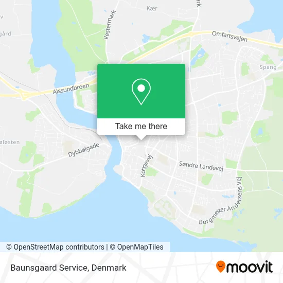 Baunsgaard Service map