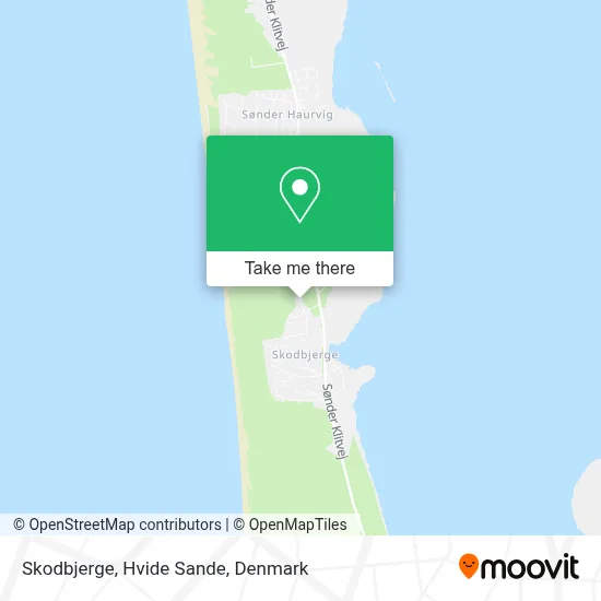Skodbjerge, Hvide Sande map