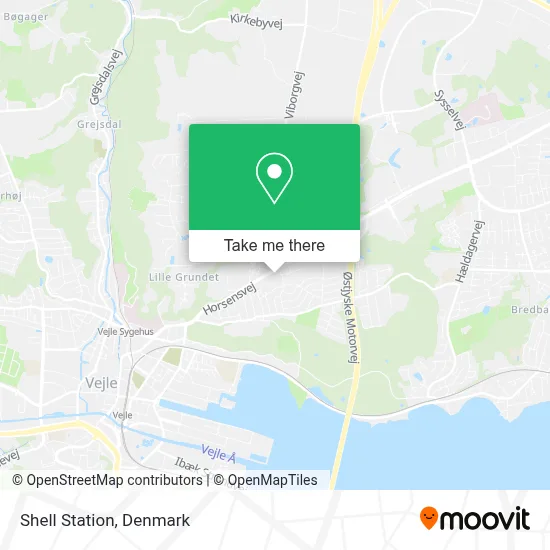 Shell Station map