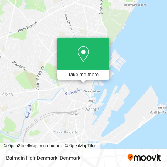 Balmain Hair Denmark map